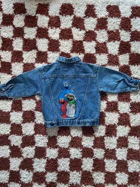 Vintage Sesame Street Kids Denim Jacket